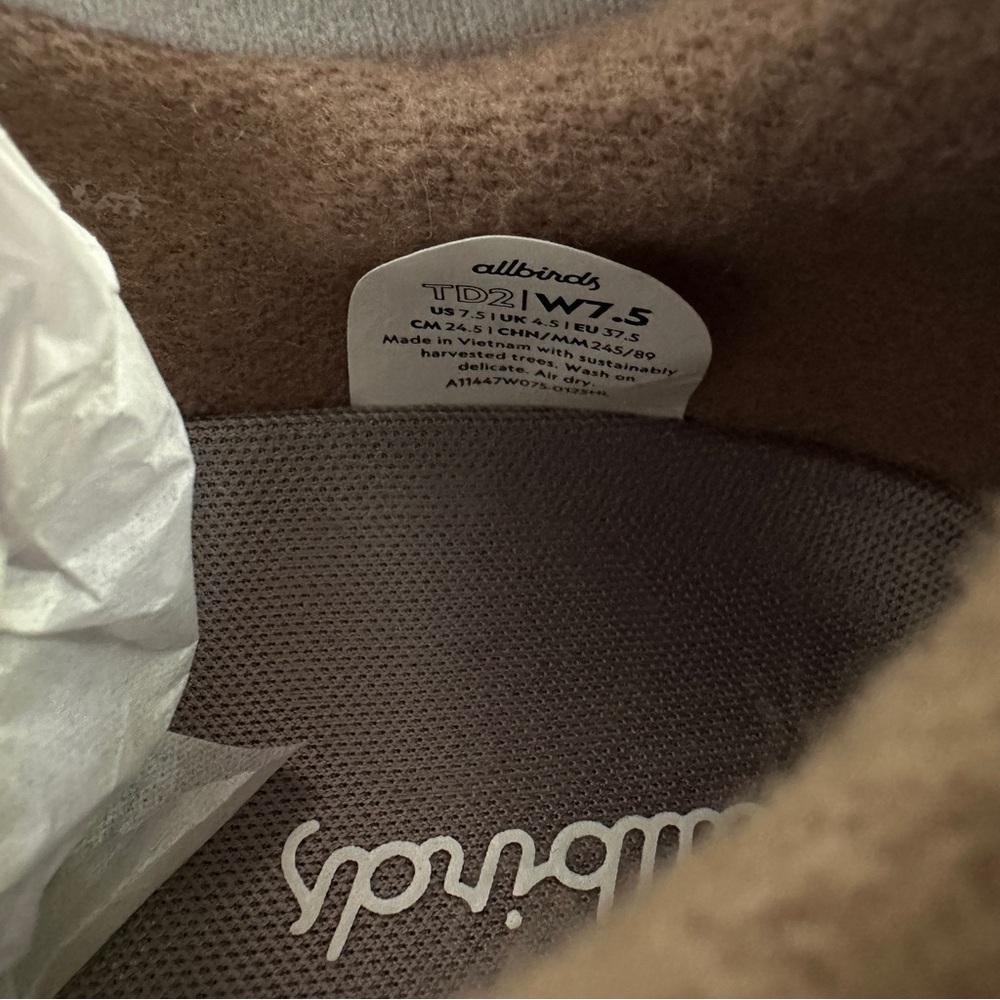 Allbirds Women's Tree Dasher 2 - Blizzard/Rustic Cobalt - Picture 11 of 12